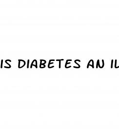 is diabetes an illness