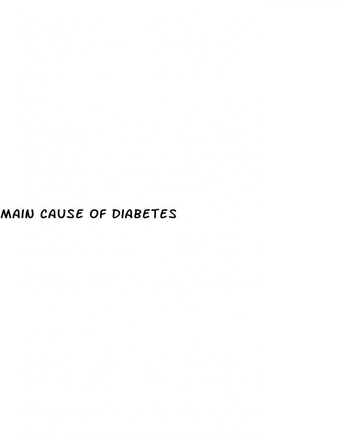 main cause of diabetes