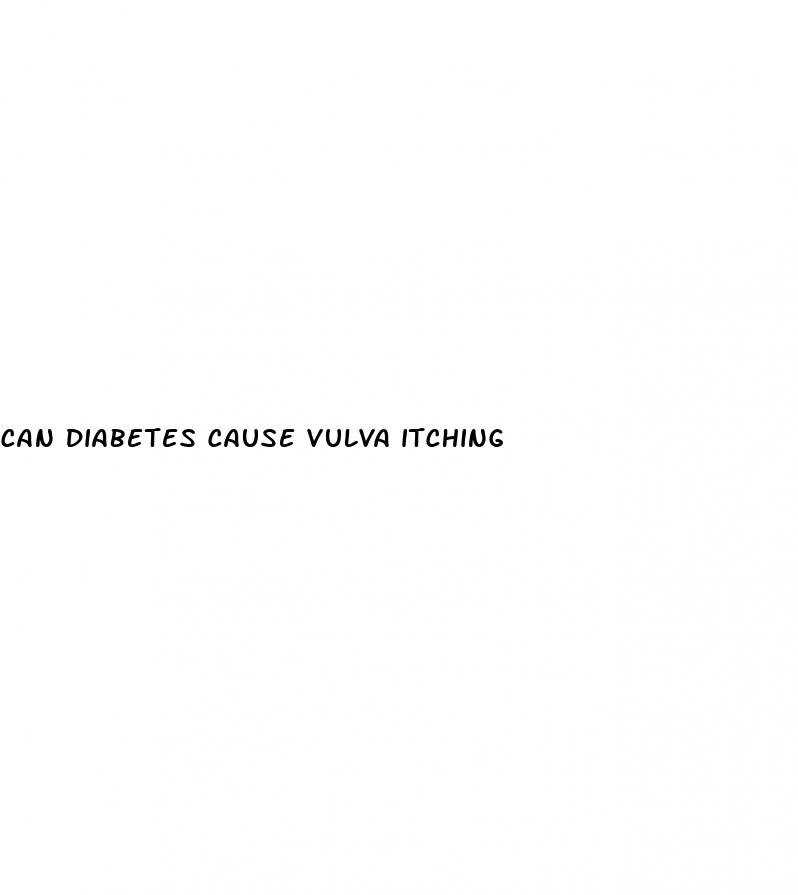 can diabetes cause vulva itching