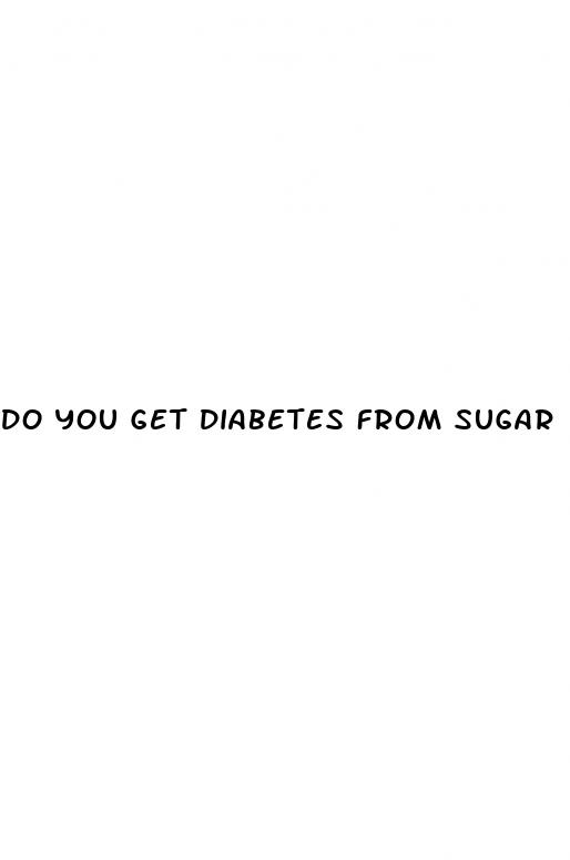 do you get diabetes from sugar