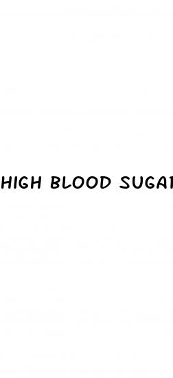 high blood sugar symptoms diabetes