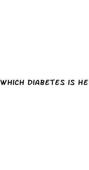 which diabetes is hereditary