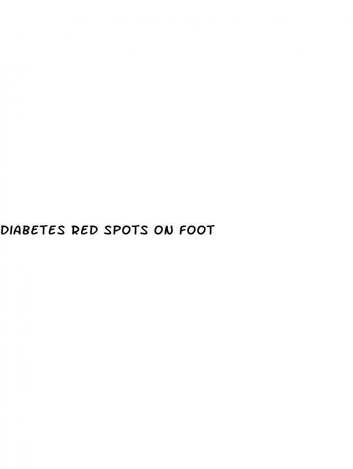 diabetes red spots on foot