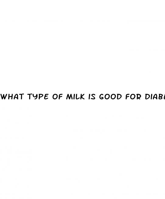 what type of milk is good for diabetes