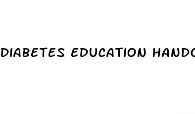 diabetes education handouts low literacy