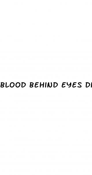 blood behind eyes diabetes