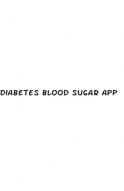 diabetes blood sugar app
