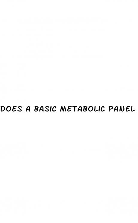 does a basic metabolic panel test for diabetes