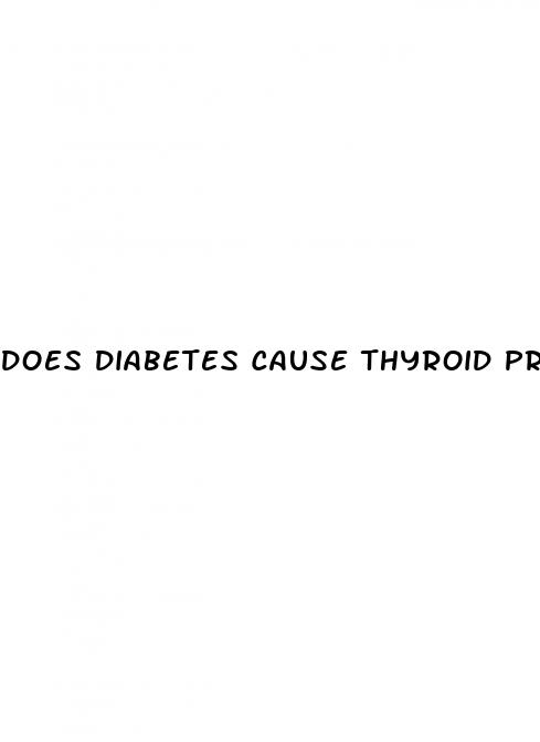 does diabetes cause thyroid problems