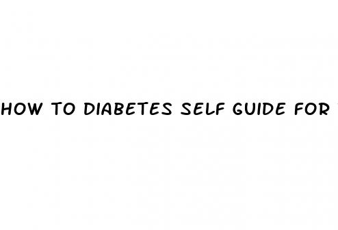 how to diabetes self guide for testing blood sugar pamplet