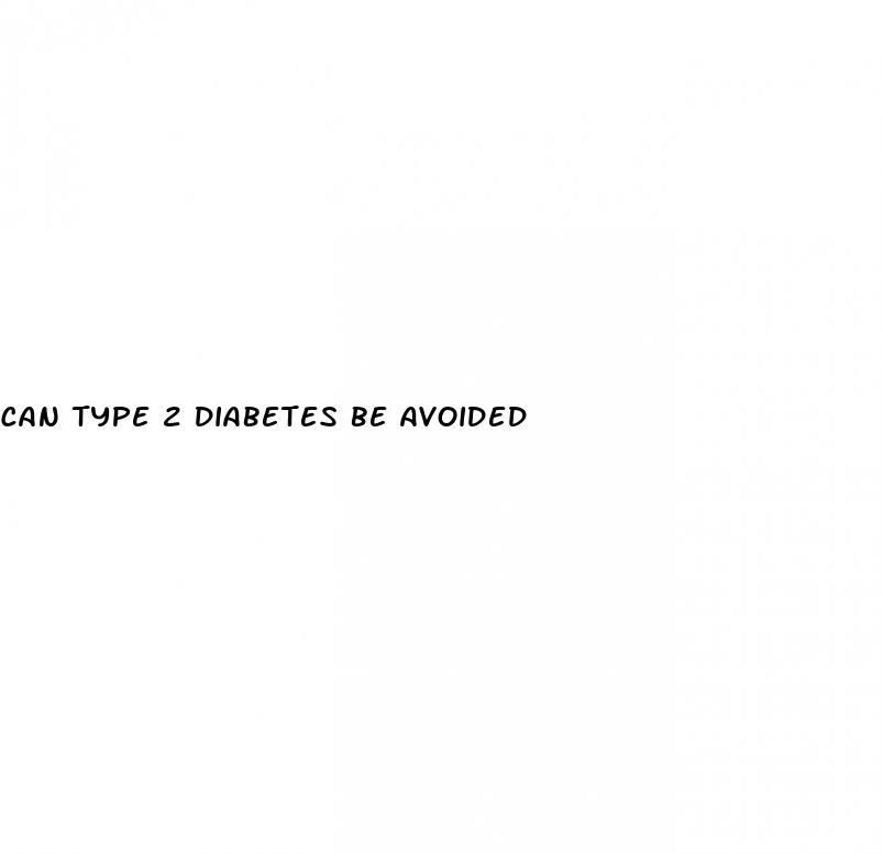 can type 2 diabetes be avoided