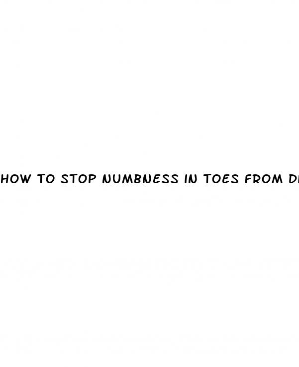 how to stop numbness in toes from diabetes