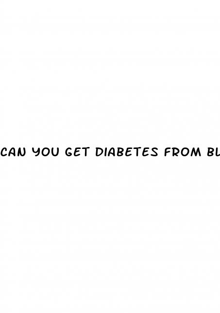 can you get diabetes from blood contact