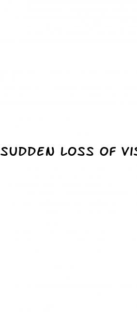 sudden loss of vision in one eye diabetes