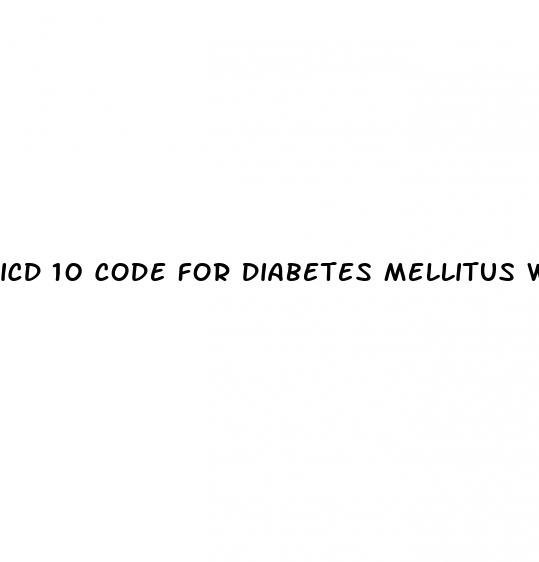 icd 10 code for diabetes mellitus with hyperglycemia