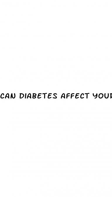 can diabetes affect your eyesight