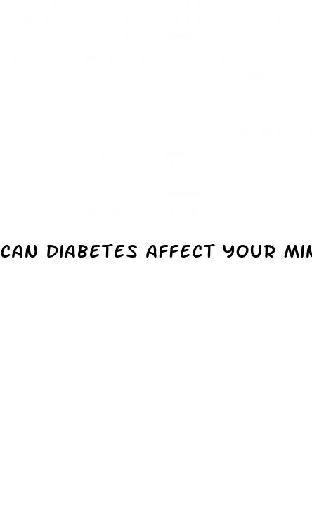 can diabetes affect your mind