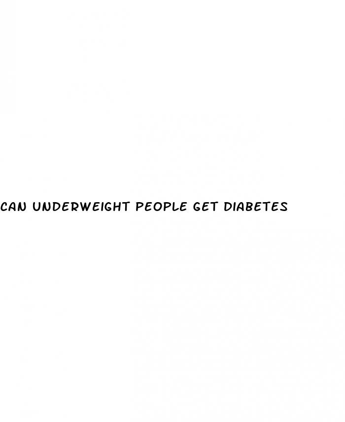 can underweight people get diabetes