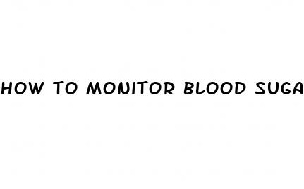 how to monitor blood sugar for type 1 diabetes