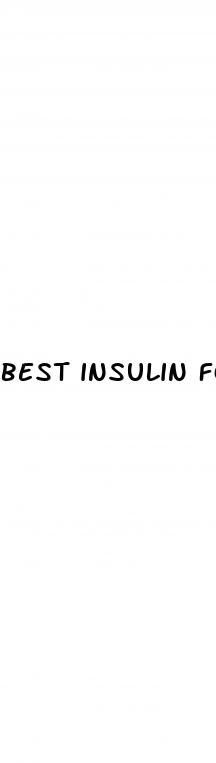 best insulin for type 1 diabetes