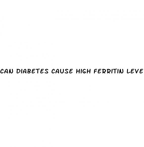 can diabetes cause high ferritin levels