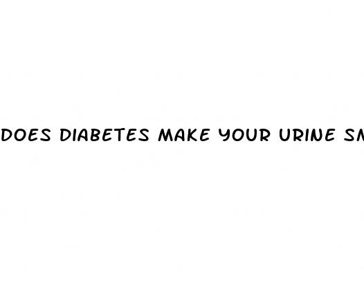 does diabetes make your urine smell bad