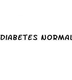 diabetes normal blood sugar numbers