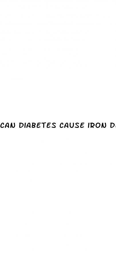 can diabetes cause iron deficiency
