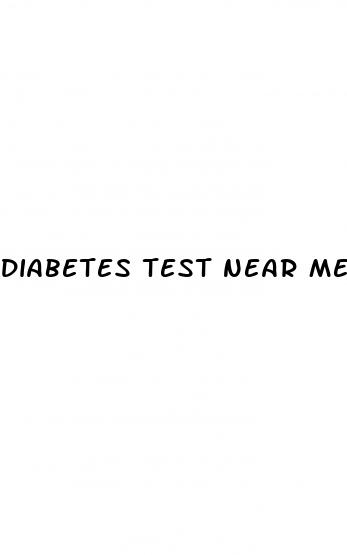 diabetes test near me