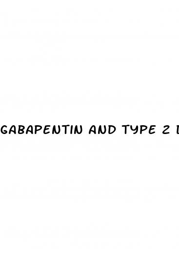 gabapentin and type 2 diabetes