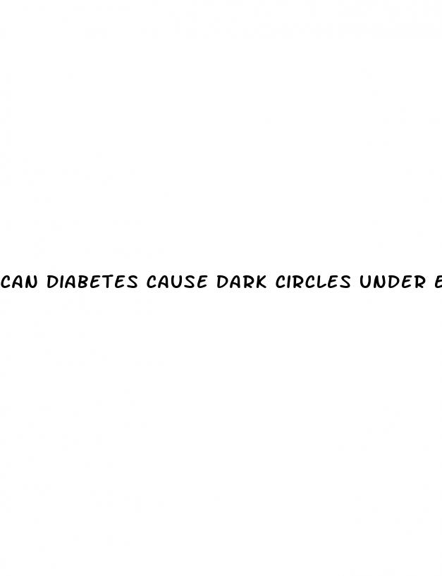 can diabetes cause dark circles under eyes
