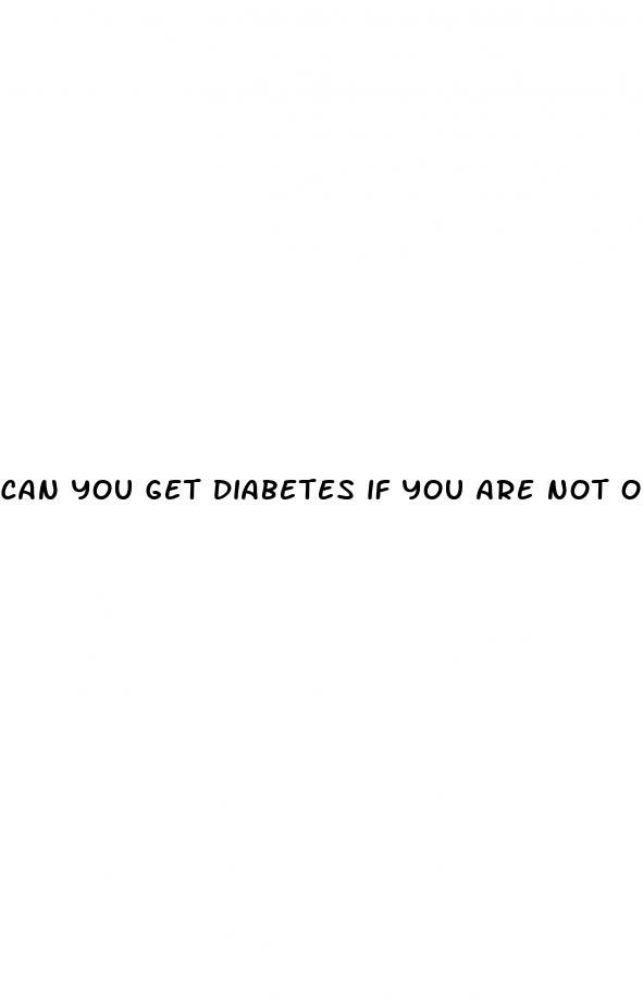 can you get diabetes if you are not overweight