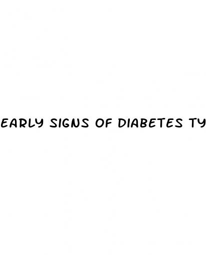 early signs of diabetes type 2