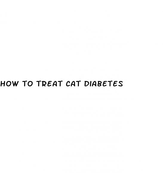how to treat cat diabetes