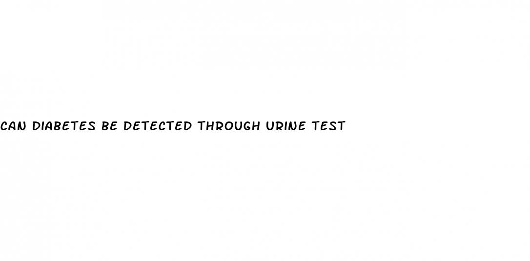 can diabetes be detected through urine test