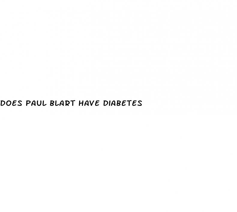 does paul blart have diabetes
