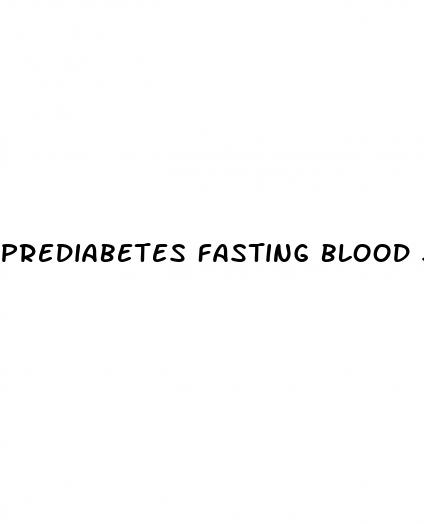 prediabetes fasting blood sugar