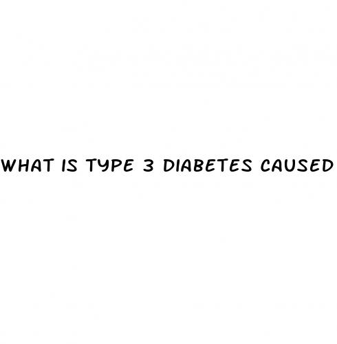 what is type 3 diabetes caused by