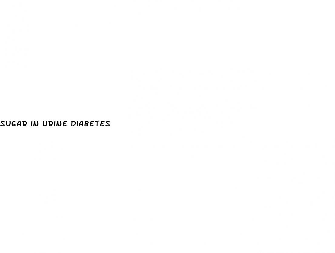 sugar in urine diabetes