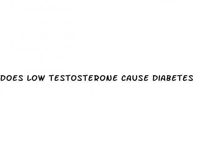 does low testosterone cause diabetes