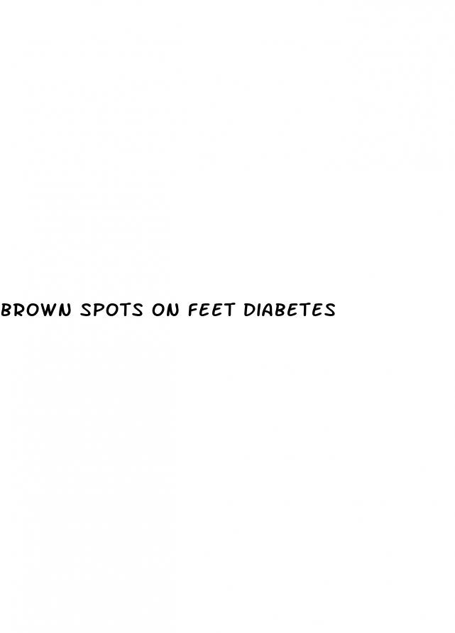 brown spots on feet diabetes