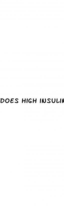 does high insulin mean diabetes