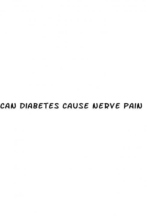 can diabetes cause nerve pain in your back