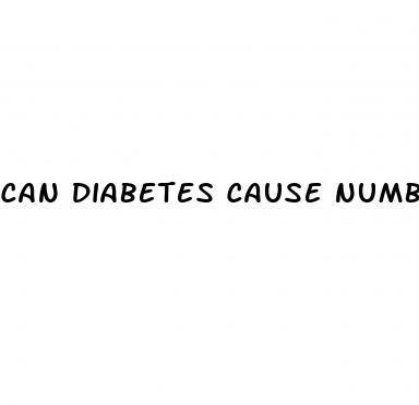 can diabetes cause numbness