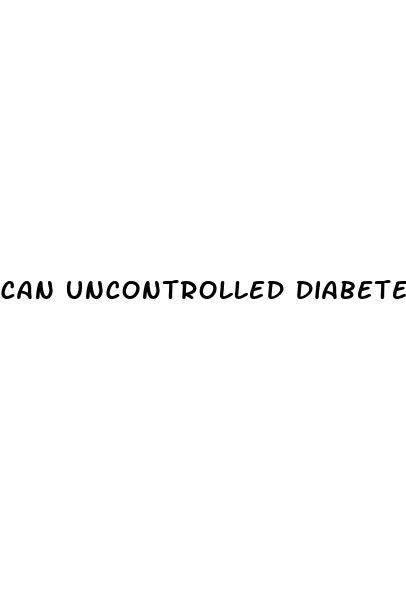 can uncontrolled diabetes cause a stroke