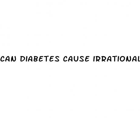 can diabetes cause irrational behavior