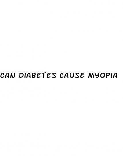 can diabetes cause myopia