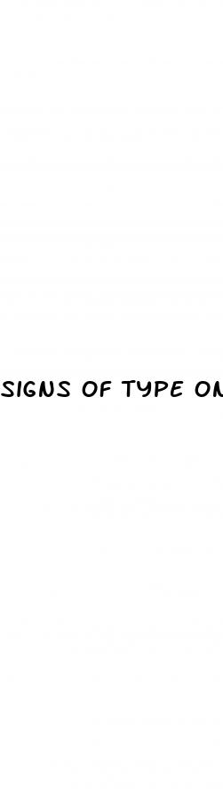 signs of type one diabetes