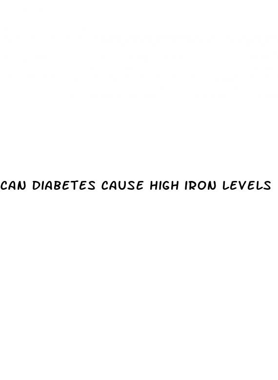 can diabetes cause high iron levels