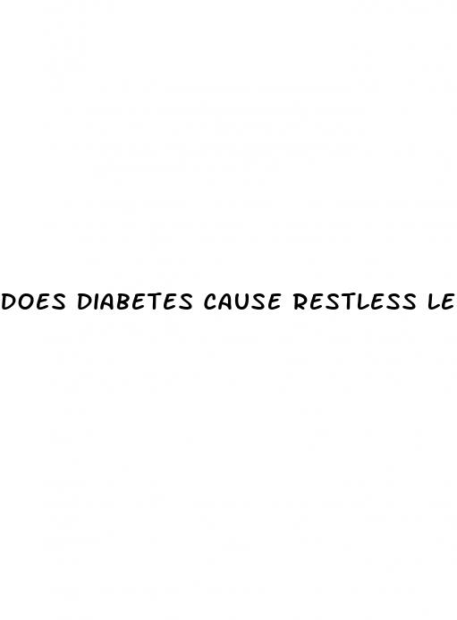 does diabetes cause restless legs